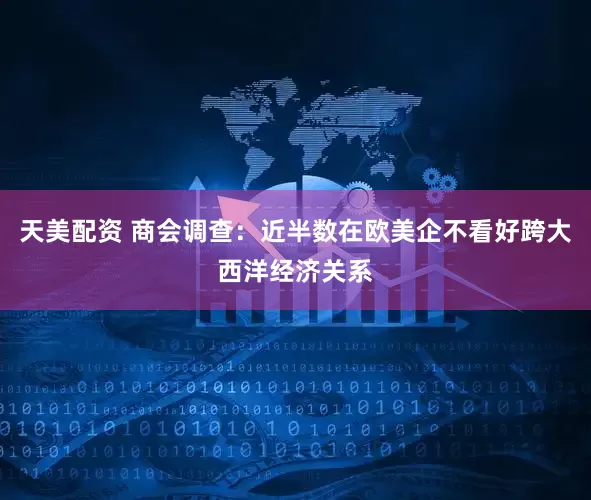 天美配资 商会调查：近半数在欧美企不看好跨大西洋经济关系